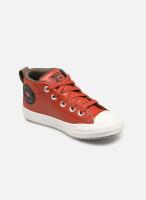 Zapatillas Converse para niñas Chuck Taylor All Star Street Boot - Sneakers unisex para niños color Naranja/Negro (Rugged Orange/Black) de cuero - details 3