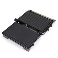 JATA JEGR1107 - Parrilla eléctrica y grill con placas rayadas antiadherentes de 22,8 x 14,5 cm. Cocina todo tipo de alimentos. Tapa superior basculante. Apertura 180º. 1000 W - details 2