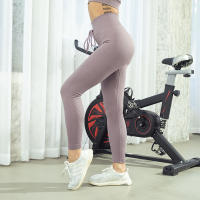 Leggings De Yoga Para Mujer De Color Sólido Y Sin Costuras Con Cintura Alta Push up Para Fitness Running Y Gimnasio Talla Verdadera - details 10