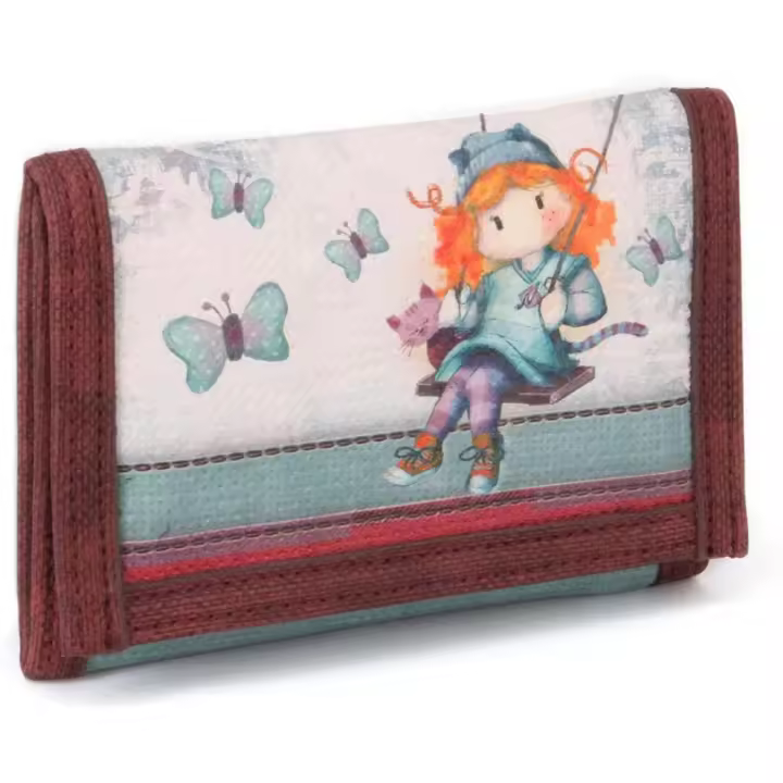 Ninette Karactermania Cartera Estampada Burdeos Mujer Varios Compartimentos - 1