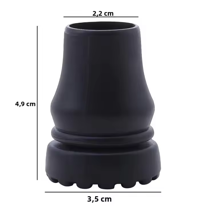 Protector De Punta De Bastón Antideslizante Para Caminar Y Trekking Funda Para Palos De Apoyo Capa De Goma Para Peregrinación - 1