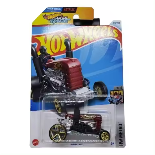 MATTEL - Dragtor Trator Hot Wheels 1/64 - Neumáticos/Ruedas: Plástico - Con puertas que se abren - Coleccionable - Idea regalo - Recomendado para mayores de 3 años - 1