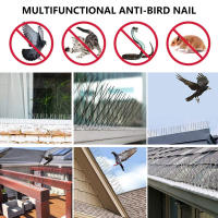 Kit De 12/24 Piezas De Espikes Antipájaros Para Exterior Kit Repelente De Pigeon En Acero Inoxidable Para Seguridad De Pared Y Jardín - details 7