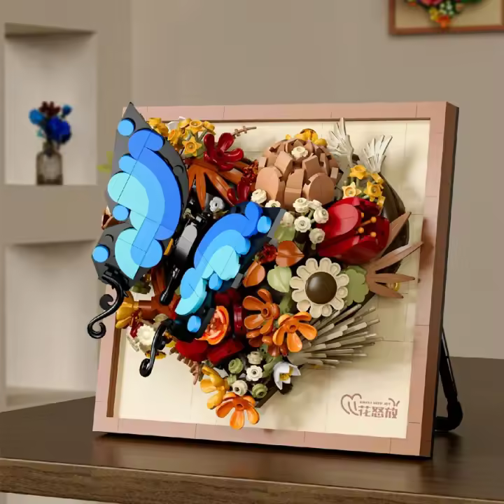 Nuevos Regalos De Año Nuevo Marco De Fotos 3D Bloques De Construcción Mini Bricks DIY Juguete Para Niñas Decoración De Boda - 1