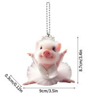 Colgante Decorativo De Cerdo Acrílico 2D Interesante Para Llaveros Y Amigos Regalo Divertido Y Moderno De Animal - details 19