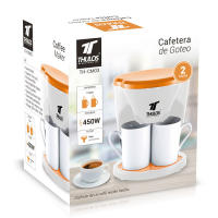 Cafetera eléctrica con dos tazas, 450W. Sistema antigoteo. THULOS TH-CM03 - details 2