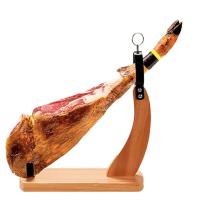 HAPPY FRIENDS Jamonero de Madera y Acero + Cuchillo Jamonero Acero Inoxidable | Soporte de Jamón | Soporte para pata y paleta de Jamón serrano e ibérico | Cuchillo Jamonero Acero Inox. | Fácil de Limpiar | Dos Modelos de Soporte a Elegir - details 6