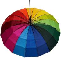 J.S ONDO  PARAGUAS MULTICOLORES 16 VARILLAS ANTIVIENTO color arco iris resistente al viento, Paraguas automático de bastón - details 4
