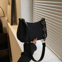 Bolso De Hombro De Color Sólido Para Mujer Y Niñas Bolso De Mano De Moda Bolsa De Armazón Bolsa De PU De Mujer - details 0