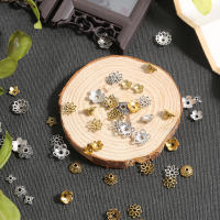 Alrededor De 100 Piezas De Joyería Antigua Estilo DIY Con Corona De Flores Huecas Y Tazas De Cuentas Para Adornos De Cabello - details 7