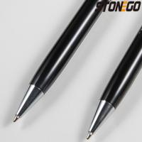 STONEGO Lápiz De Bola De Lujo Negro Tamaño Medio (1.0mm) Recargable Pluma Esfera Suave Para Escritura Metal - details 4