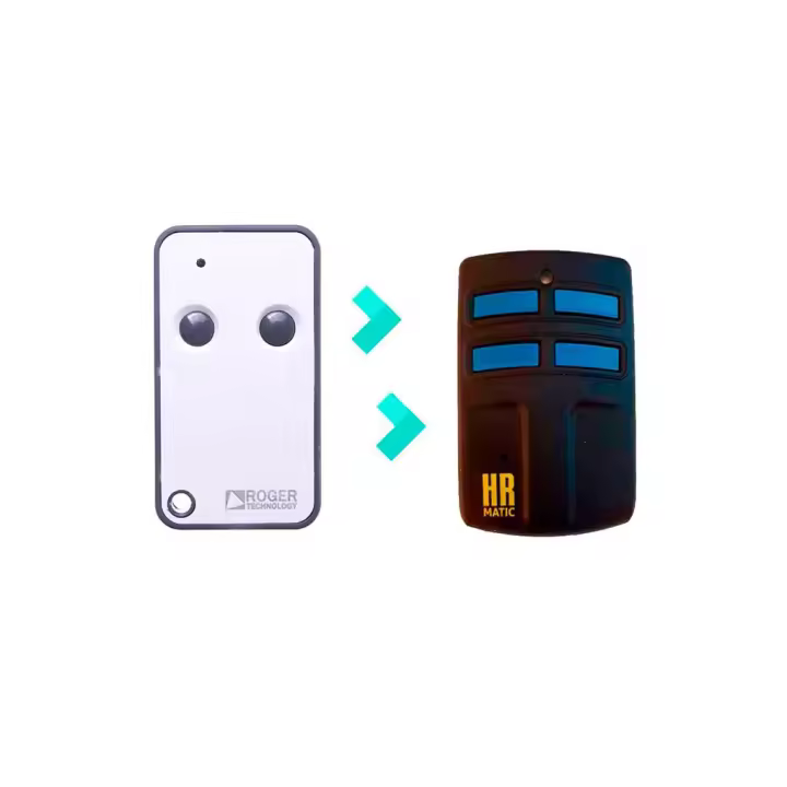 ROGER E80 Mando de Garaje Universal HR MULTI 2 compatible ROGER E80 Frecuencias 433 y 868 Mhz Unifique Hasta 4 Mando en 1 - 1