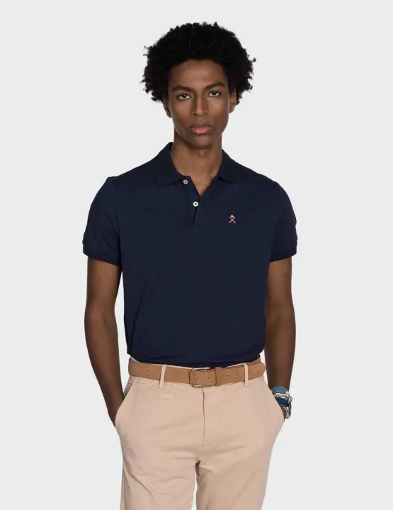 Harper & Neyer Icon polo azul marino para hombre - 1