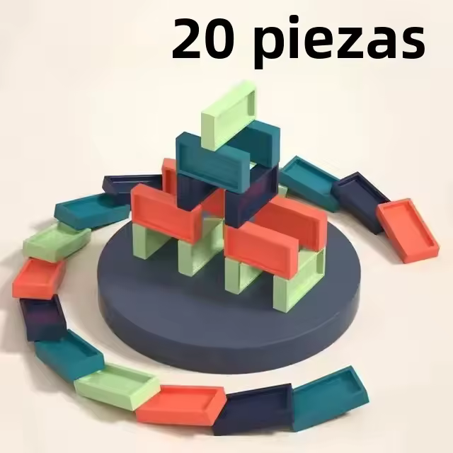 Juego De Dominó Y Tren Eléctrico Automático Para Niños Set De 3 Juguetes Regalo Navideño Para Niñas Y Niños Mayores De 14 Años Material Plástico - 1