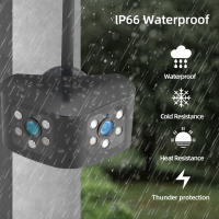 Cámara De Seguridad IP 8MP 4K HD Con Lente Doble WIFI Visión Nocturna En Color Acceso Remoto Monitoreo Inteligente Para Bebé Cámara De Vigilancia Doméstica Con Ángulo De Visión De 180° - details 8