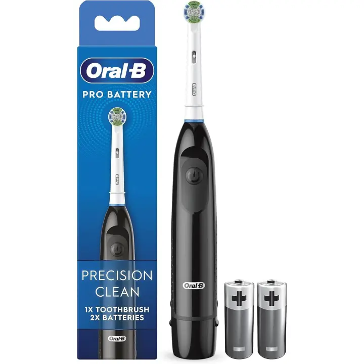 Cepillo de dientes eléctrico Oral-B Pro Battery Power 400, limpieza 3D superior y blanqueamiento dental - 1