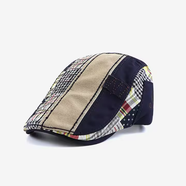 Hombres Boina Sombrero Algodón Ajustable Newsboy Sombreros Cabbie Gatsby Cap Conducción Flat Caps - 1