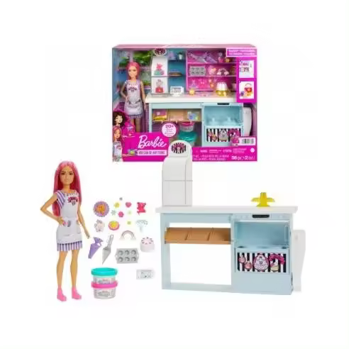 BARBIE Y SU PASTELERIA MATTEL Raíz EDADES EDAD DE 3 A 6 AÑOS BARBIE Todos los juguetes PERSONAJES - 1