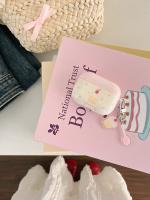 Funda De Pastel De Cereza Rosa Con Cuadros Para AirPods 1 2 3 Y AirPods pro 2 Estilo Moderno Y Elegante Protección Para Auriculares - details 4