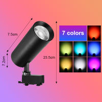 Spotlight De Escenario RGB LED Con Control Remoto 16 Colores Luz De Fiesta Ajustable Para Disco KTV Barra Sala De Baile - details 15