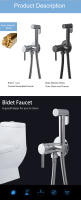 Top-grifo de bidé portátil, rociador de latón para inodoro, ducha higiénica, agua fría y caliente - details 4