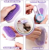 Cepillo de vapor para gatos Cepillo de vapor para gatos 3 en 1 Cepillo de vapor para gatos Cepillo de vapor autolimpiante para masajes para gatos y perros Cachorros de gatos cortos, medianos y largos - details 1