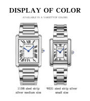 Reloj De Pulsera De Acero Inoxidable SANDA Para Hombres Y Mujeres Resistente Al Agua Y Al Choque Con Display Numeral Romano Moda Y Casual - details 6
