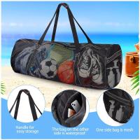 Bolsa de buceo de malla grande Bolsa de lona de malla con bolsillo con cremallera Bolsa seca de viaje para equipo de snorkel - details 1
