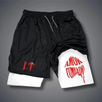Nuevos Shorts De Verano Para Hombre 2024 Quick-Drying Deporte Fitness Estampado Divertido Talla M-3XL Ropa Deportiva Doble Capa - details 6