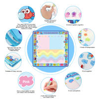 Tapete de agua con Pintura Mágica para niños, Tapete de graffiti with Bolígrafo Mágico, juguetes Montessori, tablero de Diseño, juguetes Educativos 100*100 - details 1