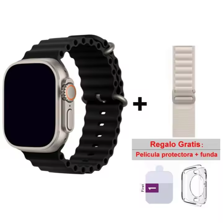 Reloj inteligente para hombre y mujer, sumergible 3ATM, con funciones de presión arterial y frecuencia cardíaca, compatible con Android e iOS - 1