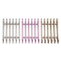Porta Pinceles De Uñas 5 Compartimentos Soporte De Dibujar Y Pintura En Gel UV Electroplata Morado Para Exhibición Y Uso En Belleza - details 5