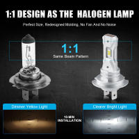 NLpearl 2Pcs Bombilla LED H7 Para Faros De Coche 12V 18000LM 60W Mini LED Sin Ventilador Luz Blanca 6000K Para Automóvil - details 4