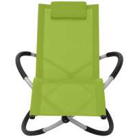 vidaXL Tumbona geométrica de jardín acero Negro y gris, Crema, Taupé Sillas de Exterior Ideal para jardín, playa, piscina, terraza Tumbona Piscina Tumbonas Playa Tumbonas Jardín Exterior - details 4