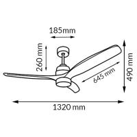 Ventilador de techo OstarkDom con Lámpara LED de 72W – Ventilador Invisible Ultraligero y Silencioso con Control Remoto y Aspas Retráctiles Φ52×H40 cm – Luz Fría/Neutra/Cálida para Interiores – OstarkDom-LEDUNI - details 10