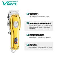 Cortadora De Pelo VGR Para Hombres Metálica Completa Recortadora Eléctrica Sin Cable Profesional Para Barbero Corte De Pelo Rechargeable Set - details 2