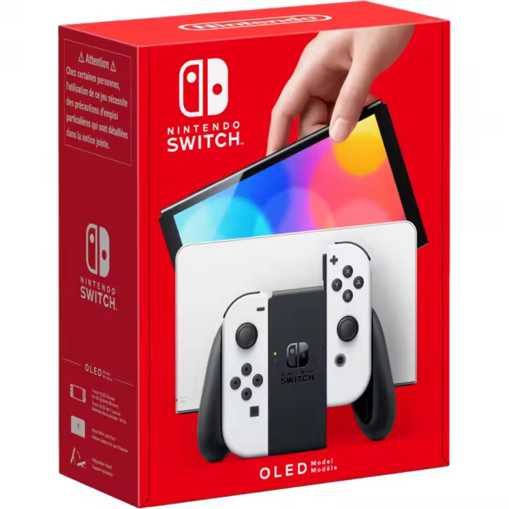 CONSOLA NINTENDO SWITCH OLED EDICIÓN ESPAÑOLA GARANTÍA EUROPEA ELIGE VERSION MANDOS COLOR ROJO NEON O BLANCOS O AZUL/ROJO NEON Nintendo - 1