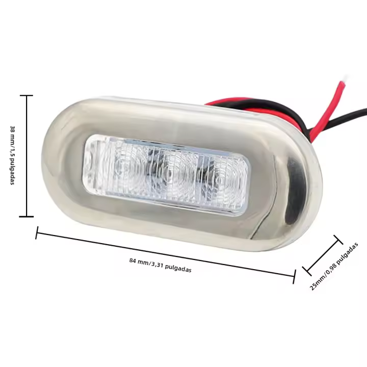 4PCS Luz De Mar De 12V LED Impermeable Para Barco Anclaje De Popa Luz De Navegación Para Camión RV Yate Accesorio De Hardware Marítimo - 1