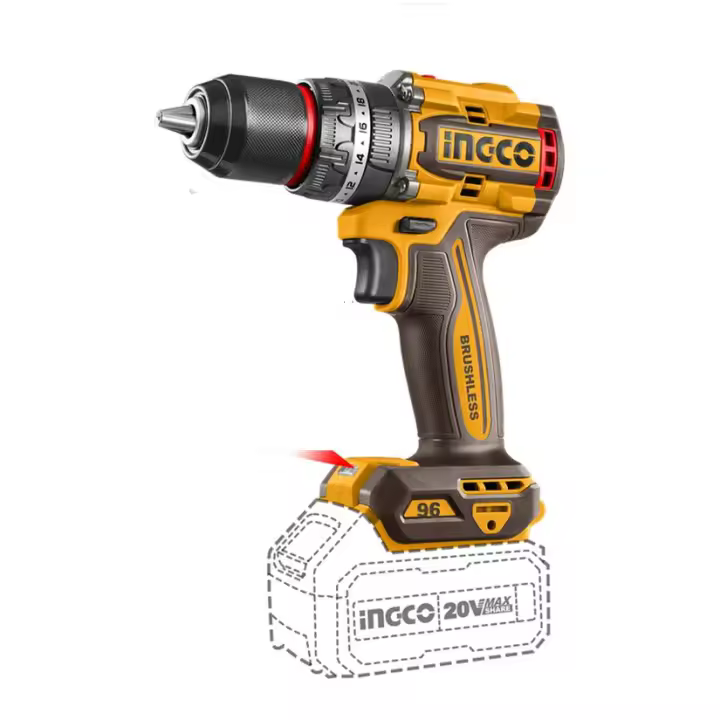 Ingco Kit combinado Taladro 96 Nm + Amoladora 115mm 20V Cosli241298E - 1