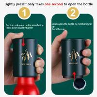 Abrepuertas Magnético Automático Creativo En Acero Inoxidable Para Cocina Herramientas De Barra Portátiles Para Cierres De Botellas De Cerveza - details 5