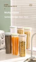 Contenedor De Alimentos Secos Transparente Plástico PP Para Cocina Nevera Granos Multicolor Caja De Fideos Sellado Juego De Botellas Canastillas - details 4