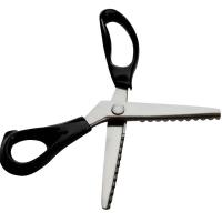 Tijeras De Borde Escalonado Para Costura En Tela Cuchillo Clipper De Acero Inoxidable Con Longitud De 23 Cm Para Tailor - details 0