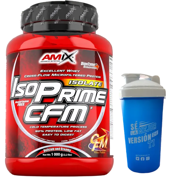 ISOPRIME CFM 1KG - Amix +1 mezclador regalo  Sin azúcares añadidos  Alta calidad  Deliciosos sabores - 1