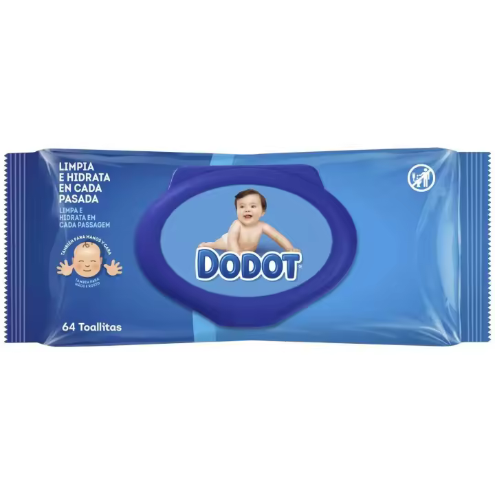 Dodot Azul Toallitas Humedas Bebé 64Uds - 1