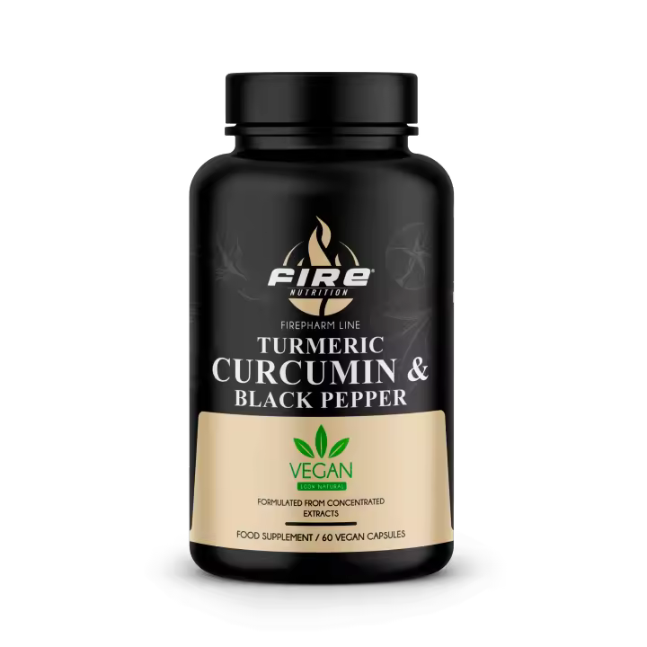Fire Nutrition Turmeric, Curcumin & Black Pepper – F-Pharm – 300 g | Fórmula Premium con Alta Biodisponibilidad - 1