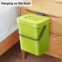 Pequeño Cenicero De Plástico Con Tapa Para Cocina Y Baño Recipiente De Basura Ecológico Montable Sobre El Fregadero Para Desperdicios Alimentarios - details 15