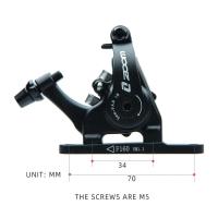 Freno De Bicicleta Zoom HB700 Mecanico Para Carretera Doble Pistola Bilateral MD-C550 TRP 140 160 Aluminio Ligero Para Bicicletas De Carretera - details 3