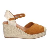 PuntoSalao Alpargatas de cuña cómoda de esparto para mujer camel VR5-1519 - details 1