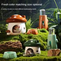 Nido De Cerámica Para Hamster Esterilizado Con Forma De Setas Sumidero De Alimentos Y Refugio De Verano Para Fantasía Forestal Completa - details 7