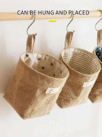 Bolsa De Almacenamiento En Pared Estilo Nórdico Pequeña Cesta Colgante Para Artículos Variados Organizador De Cosméticos Y Juguetes En Algodón Y Lino - details 0